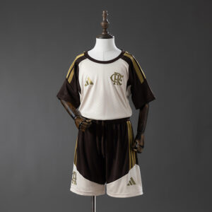 Kit Infantil Flamengo Treino Bege - 2026/27