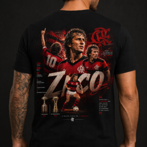Camisa Casual Flamengo - Zico